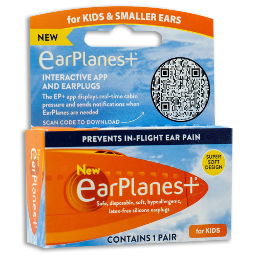 Kid's Ear Protection and Pain Reliever for Airplane Travel (1 Pair)