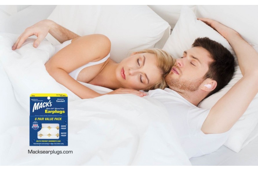 Sleep better with Mack’s Pillow Soft Sleeping Ear Plugs.